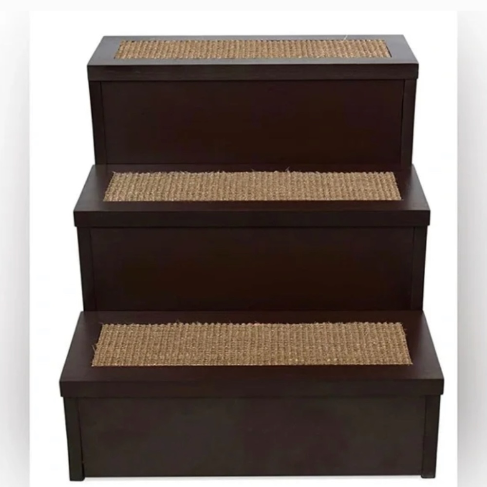 Pet Stairs by Martha Stewart !! Brand New! Gorgeous Cherry Wood Pet Stai… - Picture 4 of 7